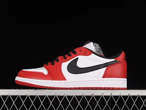 All categories Air Jordan Jordan series basketball shoes Air Jordan 1 Low pure original version Air Jordan 1 Low OG "Chicago" AJ1 Joe 1 Chicago full head layer low-top basketball shoes 705329-600